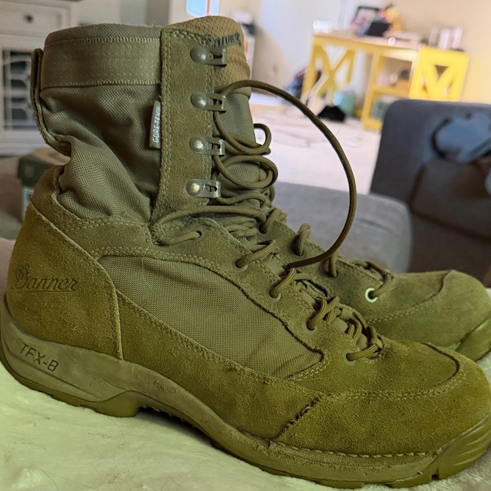 Danner Olive Green Suede Tactical Boots